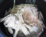 塩麹鶏とゴボウの味噌炊き込みご飯！作り方5写真