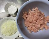 胸肉のヘルシーバーグ。作り方1写真
