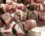 バジル消費!子どもパクパク✨簡単豚巻き串作り方5写真