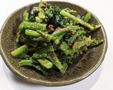 つるむらさきのごま和え♪作り方5写真