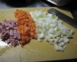 まるごとレタスのトマトスープ作り方1写真