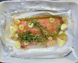 サーモンハーブマリネのオーブン焼き作り方5写真