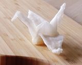 ライスペーパーで折り鶴★食べられる折り紙作り方11写真