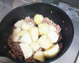 里芋とひき肉の煮物作り方2写真
