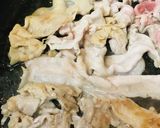 米粉お好み焼き●出汁入り豚玉チーズ作り方1写真