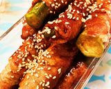 オクラの肉巻き。めんつゆ風味作り方6写真