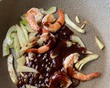 セロリと海老の回鍋肉作り方3写真
