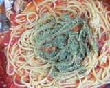 ワンパン、サバ缶のトマトソースパスタ作り方4写真