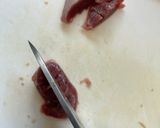 砂肝ニンニク炒め 215kcal作り方1写真