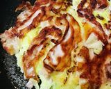 米粉お好み焼き●出汁入り豚玉焼きチーズ作り方3写真