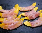 簡単！コリンキーかぼちゃの生ハム巻き作り方2写真