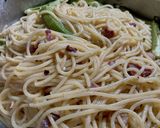 Porky Okra Pasta作り方13写真