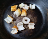 そうめん卵とじ焼き鍋の麦茶風作り方5写真