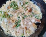 そうめん卵とじ焼き鍋の麦茶風作り方7写真