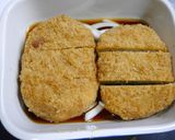 レンジで簡単！お弁当☆コロッケ丼作り方2写真