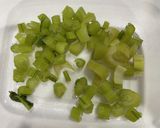 ポテトサラダ　具は野沢菜漬けの茎だけ作り方1写真