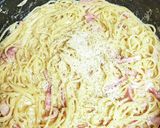 フライパン２つで作る塩昆布カルボナーラ作り方6写真