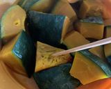 茹ではレンジで時短☆かぼちゃの甘辛作り方4写真