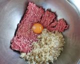 スーパーフードのキヌアたっぷりハンバーグ作り方3写真