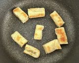 簡単☆カリカリ油揚げと焼き白葱のお味噌汁作り方2写真