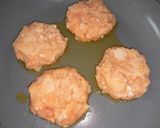 明太もち入りチキンバーグ作り方3写真