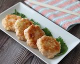 明太もち入りチキンバーグ作り方5写真