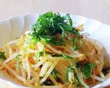 自慢のモヤシ★ラーチー大葉★レンジ2分作り方4写真