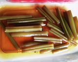 さつまいもの茎 めんつゆお浸し作り方3写真