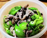 レンチンで作る牛肉ピ−マン炒め作り方3写真