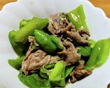 レンチンで作る牛肉ピ−マン炒め作り方4写真