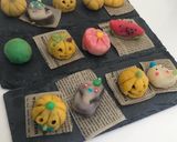 かぼちゃで作るハロウィン練り切り作り方17写真
