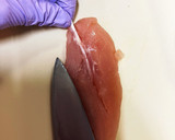 秋ナスと鶏のささみで甘辛炒め作り方5写真