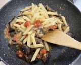 なすとトマトのパスタ作り方8写真