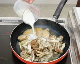 れんこんときのこのクリームペンネ作り方3写真