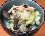 副菜キャベツとしめじのからしめんつゆ和え作り方7写真