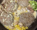 チーズハンバーグ　チーズソース作り方9写真