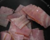 舞茸とベーコンの豆乳味噌スープ作り方2写真