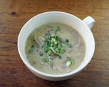 舞茸とベーコンの豆乳味噌スープ作り方9写真