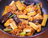 なすと豚肉と長ねぎの甘辛ヤンニョム炒め作り方4写真