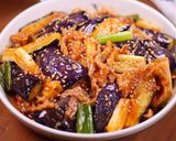 なすと豚肉と長ねぎの甘辛ヤンニョム炒め作り方5写真