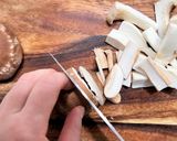 香ばしきのこソースで食べる豆腐ステーキ作り方3写真
