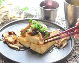 香ばしきのこソースで食べる豆腐ステーキ作り方7写真