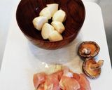 さといもと鶏肉のかんたん味噌汁作り方1写真