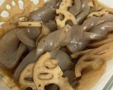 れんこんとこんにゃくのきんぴら作り方3写真
