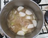 鶏肉と押麦入り☆参鶏湯風スープ作り方6写真