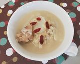 鶏肉と押麦入り☆参鶏湯風スープ作り方7写真