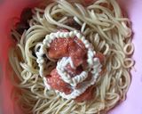 お昼にササッと明太クリームスパゲッティ作り方4写真