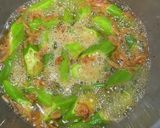 オクラと干しエビの焼きびたし♪作り方3写真
