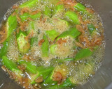 オクラと干しエビの焼きびたし♪作り方3写真