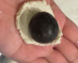 もっちり豆腐白玉☆ぶどう包み作り方4写真